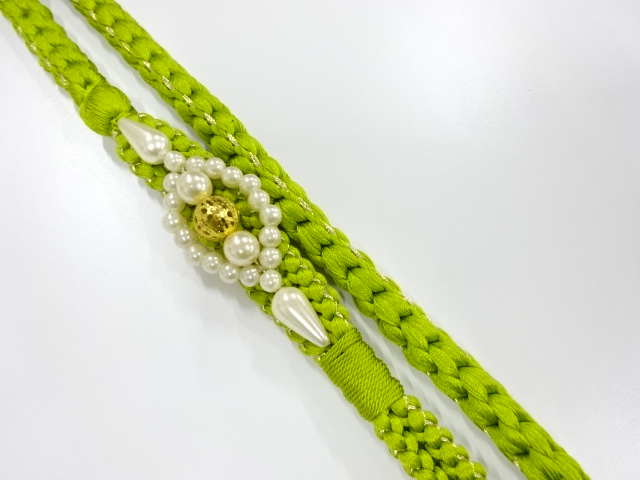 未使用品　正絹　振袖用　手組帯締め